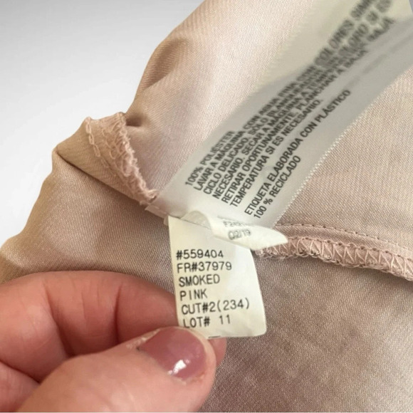 A NEW DAY Women's Light Pink Sleeveless Mock Neck Blouse Size Small |‎ EUC - Picture 5 of 8